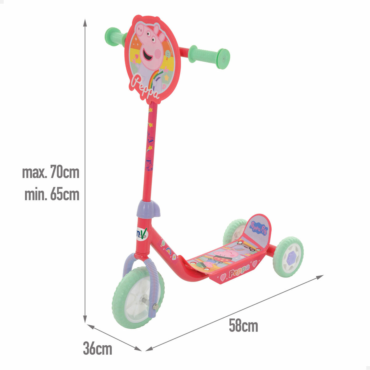 Patinete Scooter Peppa Pig (2 Unidades)