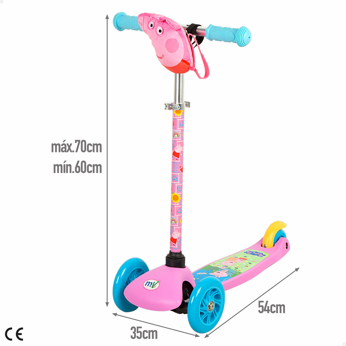 Patinete Scooter Peppa Pig (2 Unidades)