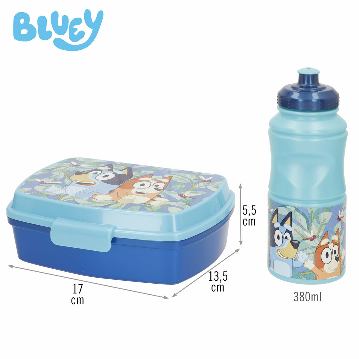 Fiambrera Bluey 380 ml 17 x 5,5 x 13,5 cm Botella (6 Unidades)