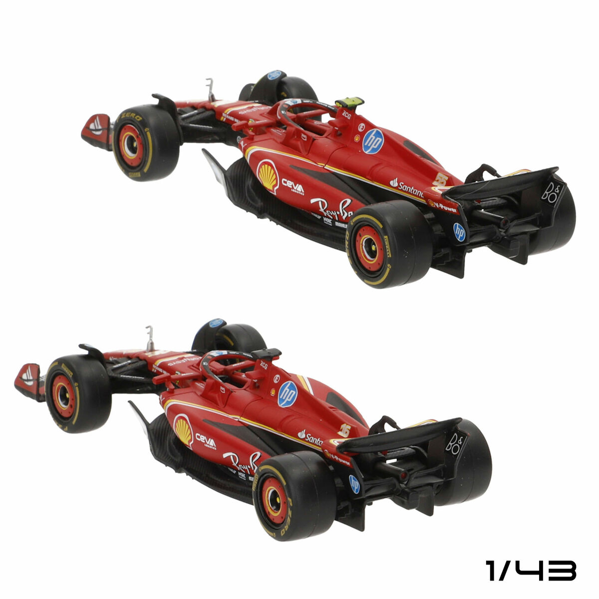 Coche de juguete Ferrari F1 2024 SF24 (6 Unidades)