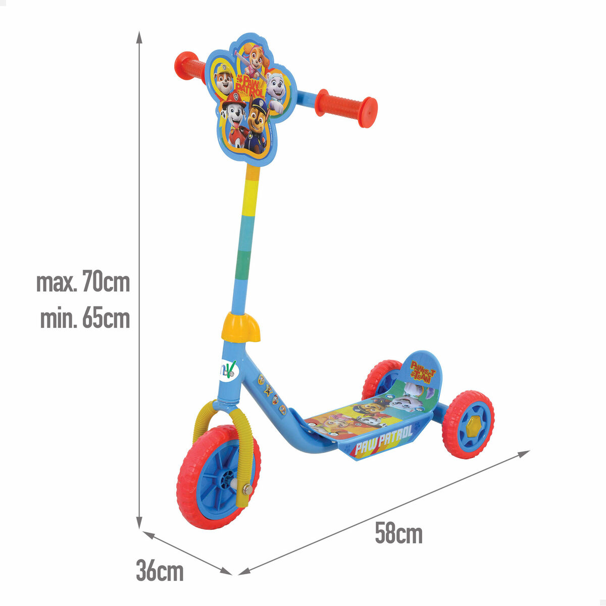 Patinete Scooter The Paw Patrol (2 Unidades)