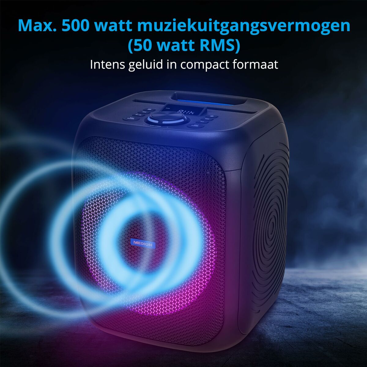 Altavoz Bluetooth Portátil Medion Negro 50 W