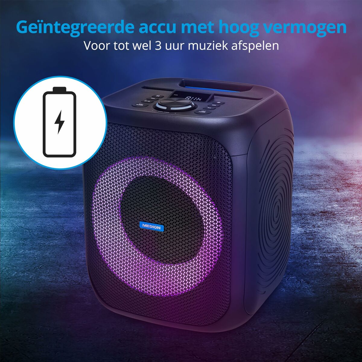 Altavoz Bluetooth Portátil Medion Negro 50 W