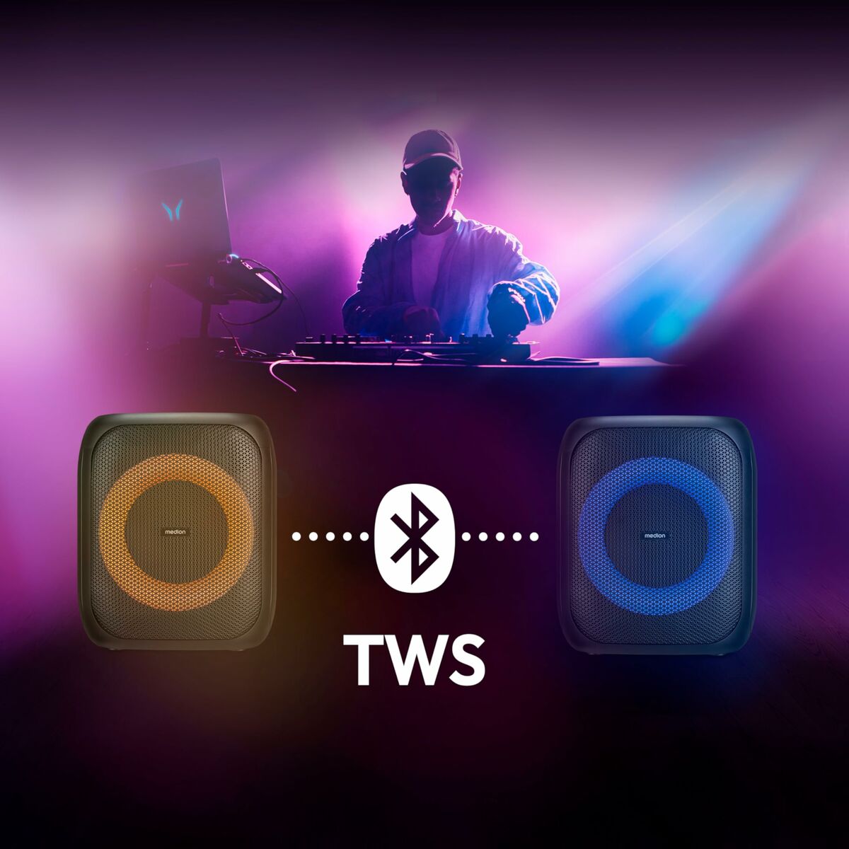 Altavoz Bluetooth Portátil Medion Negro 50 W