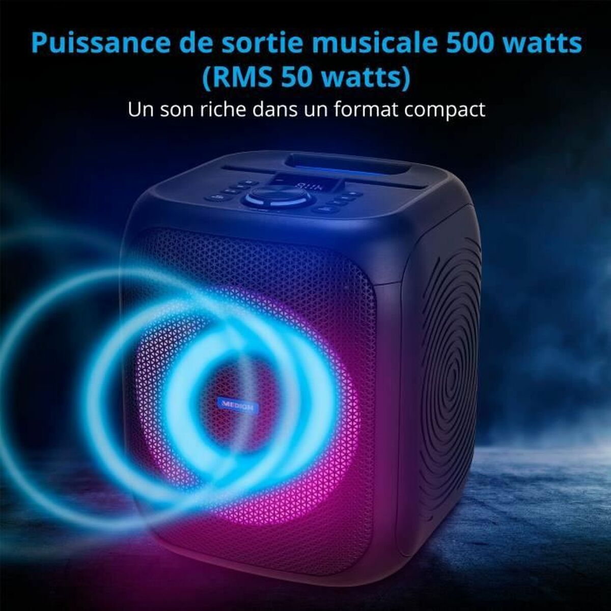 Altavoz Bluetooth Portátil Medion Negro 50 W