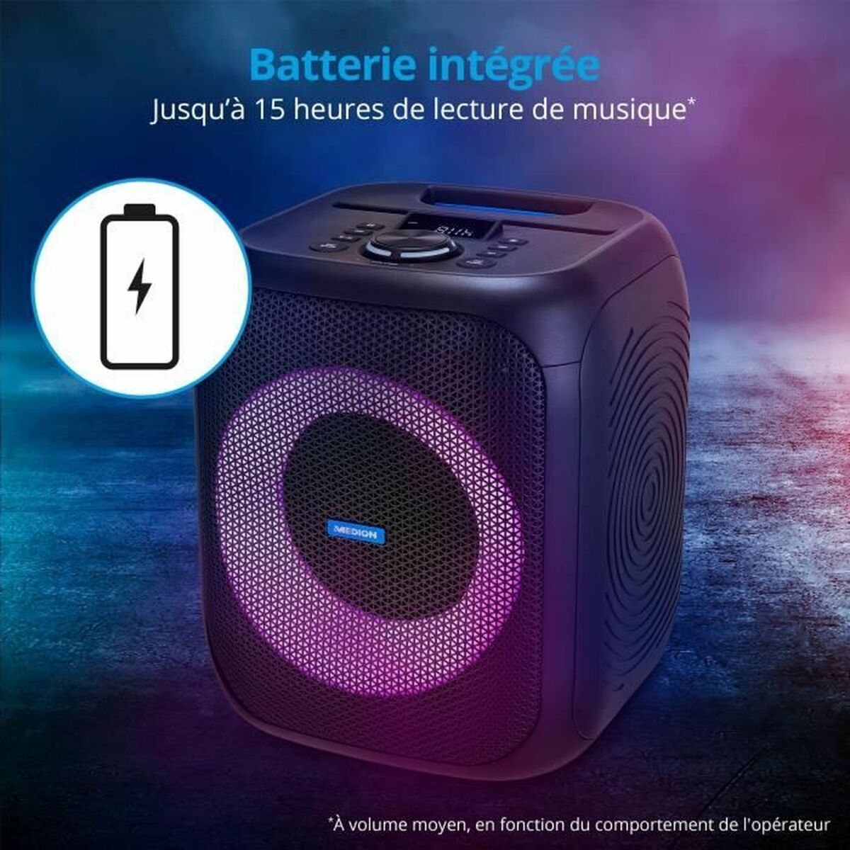 Altavoz Bluetooth Portátil Medion Negro 50 W