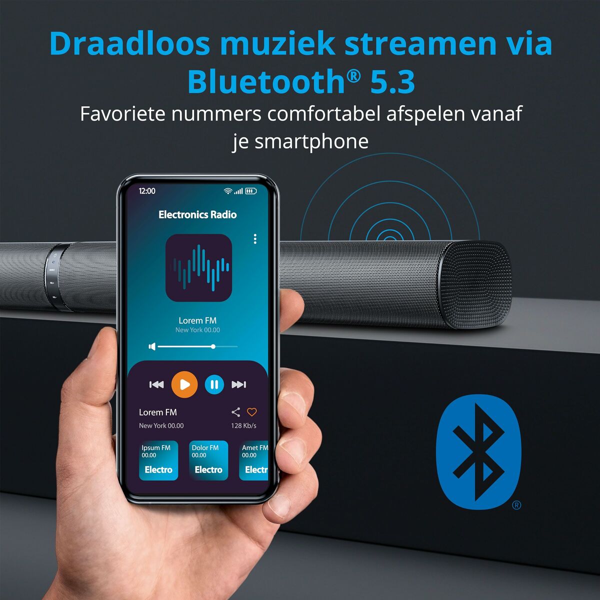 Barra de Sonido Medion Negro