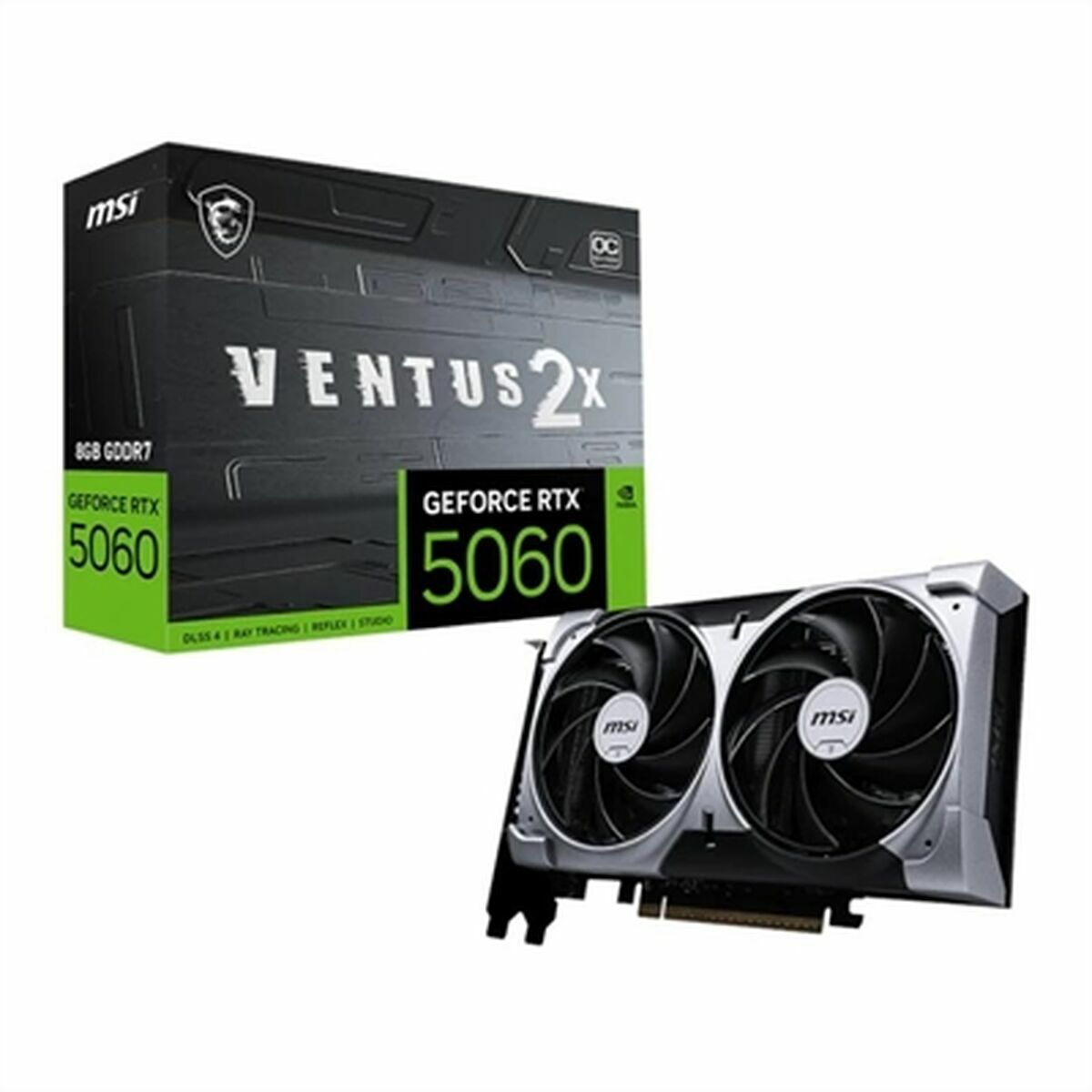 Tarjeta Gráfica MSI RTX 5060 8G VENTUS 2X OC GEFORCE RTX 5060 8 GB GDDR7