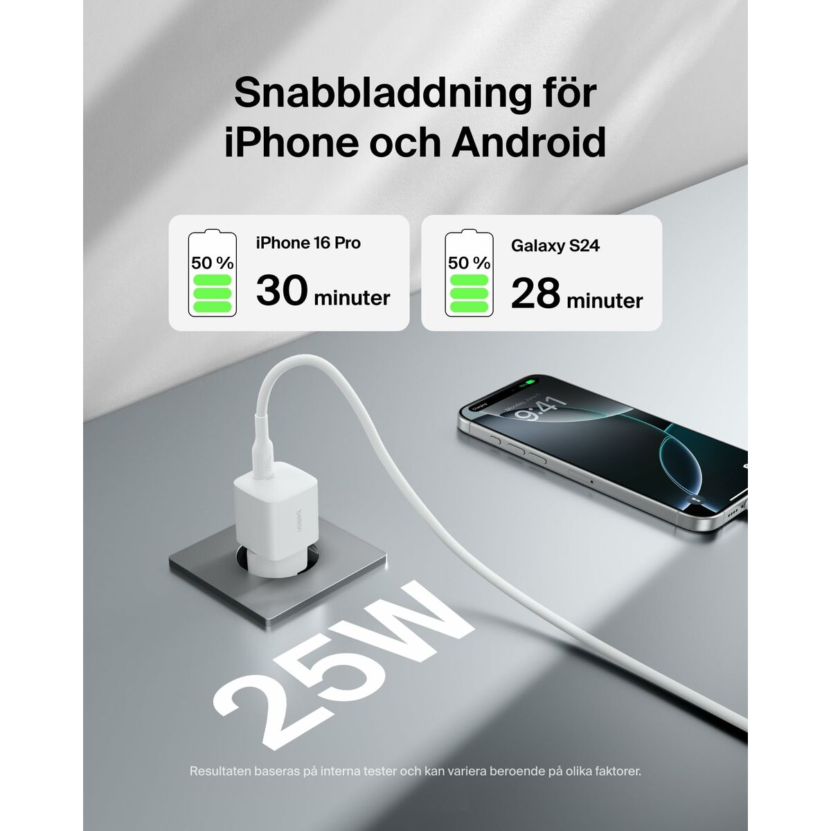 Cable USB a Lightning Belkin WCA012KQWH Blanco