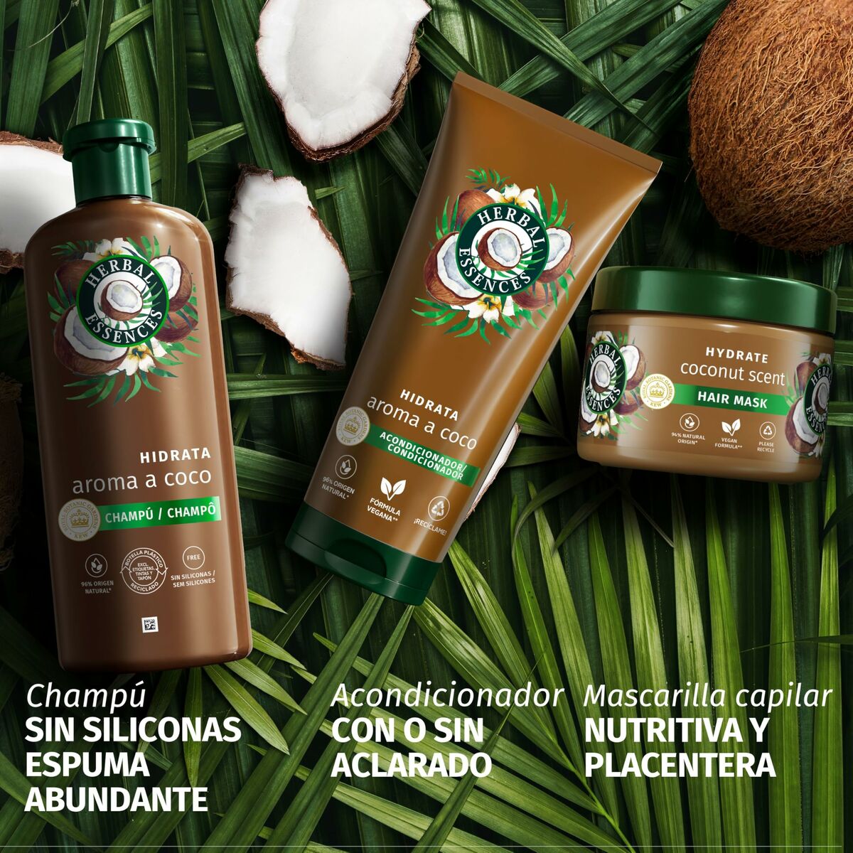 Mascarilla Capilar Herbal Essences COCO HIDRATANTE 500 ml
