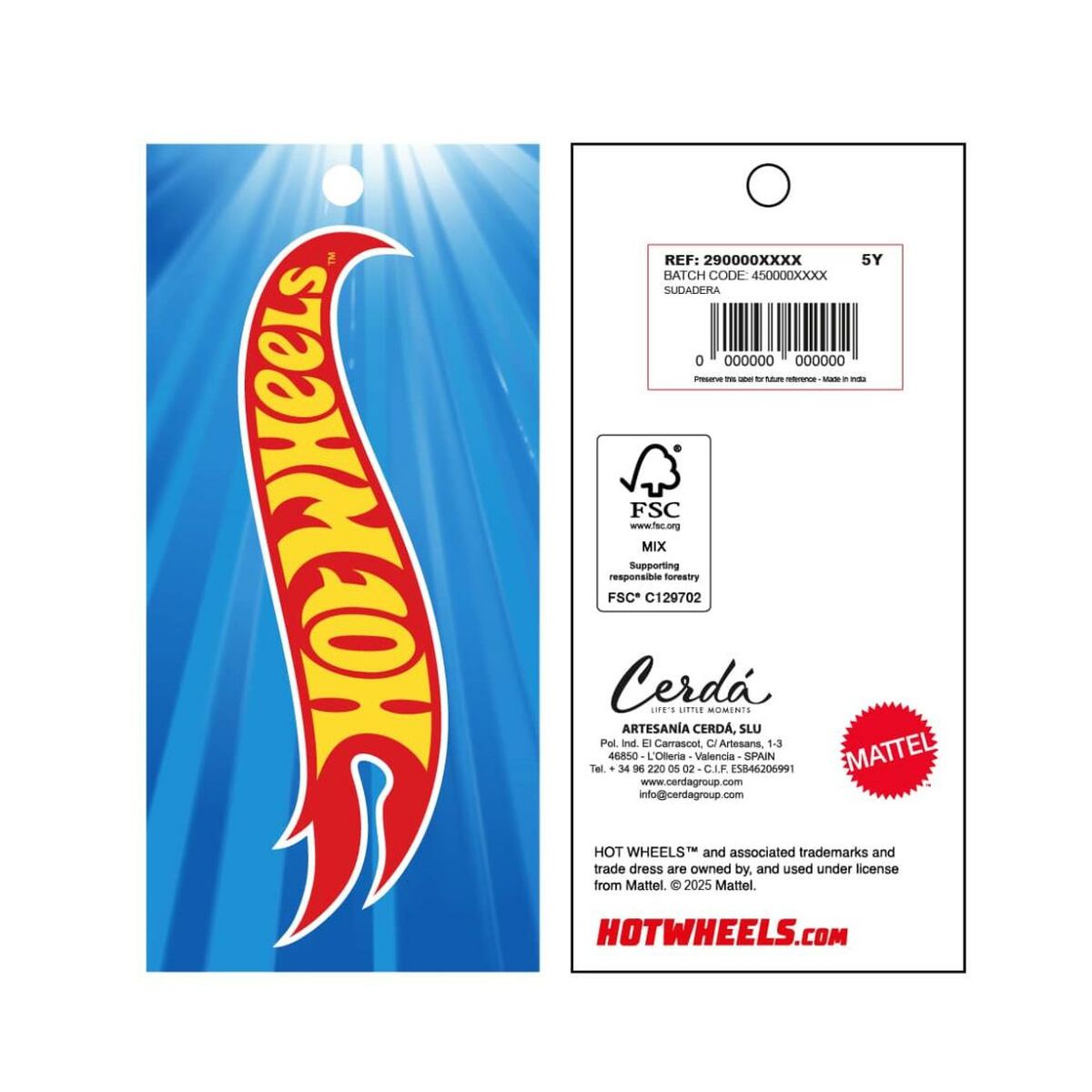 Sudadera sin Capucha Niño Hot Wheels Rojo