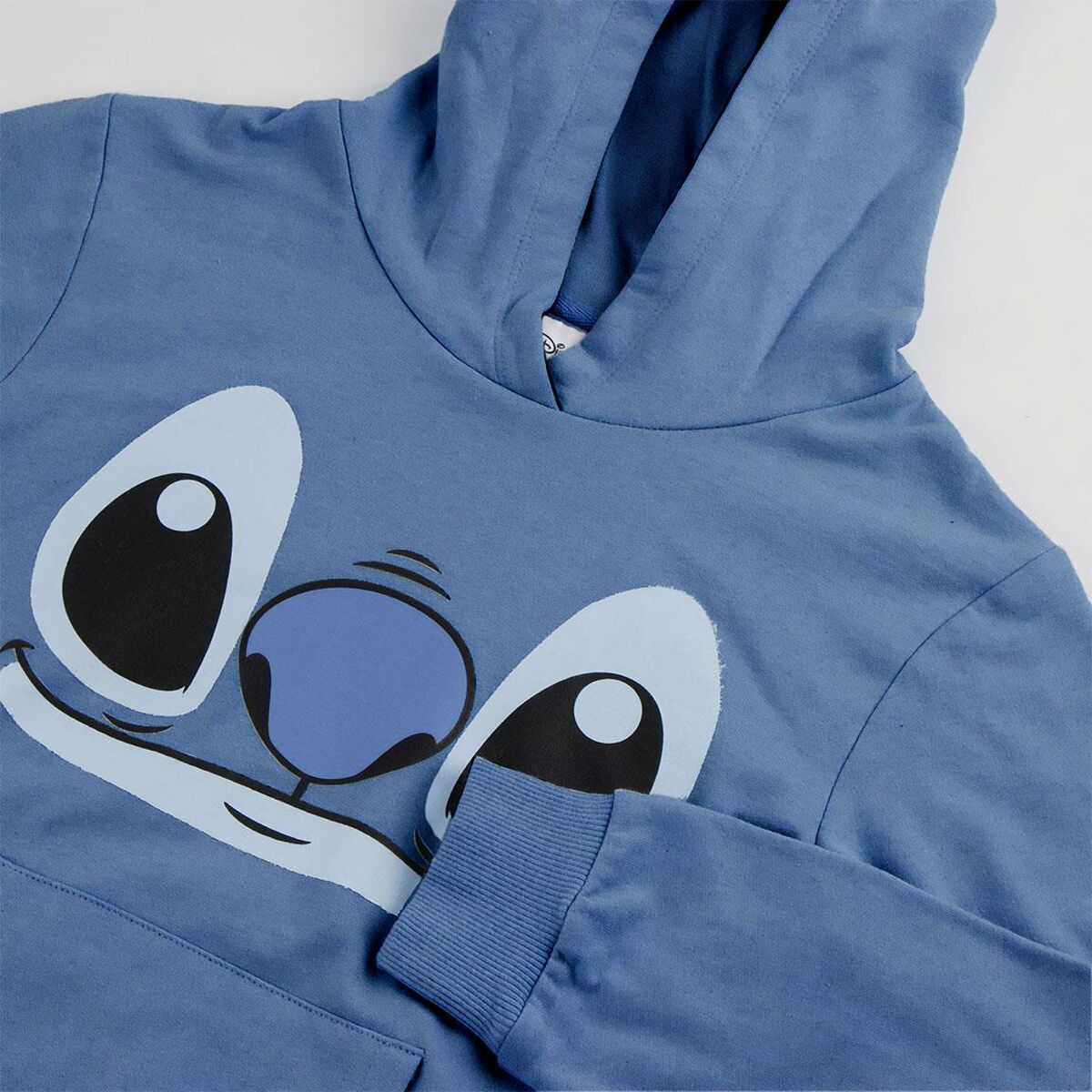 Sudadera con Capucha Niña Stitch Azul