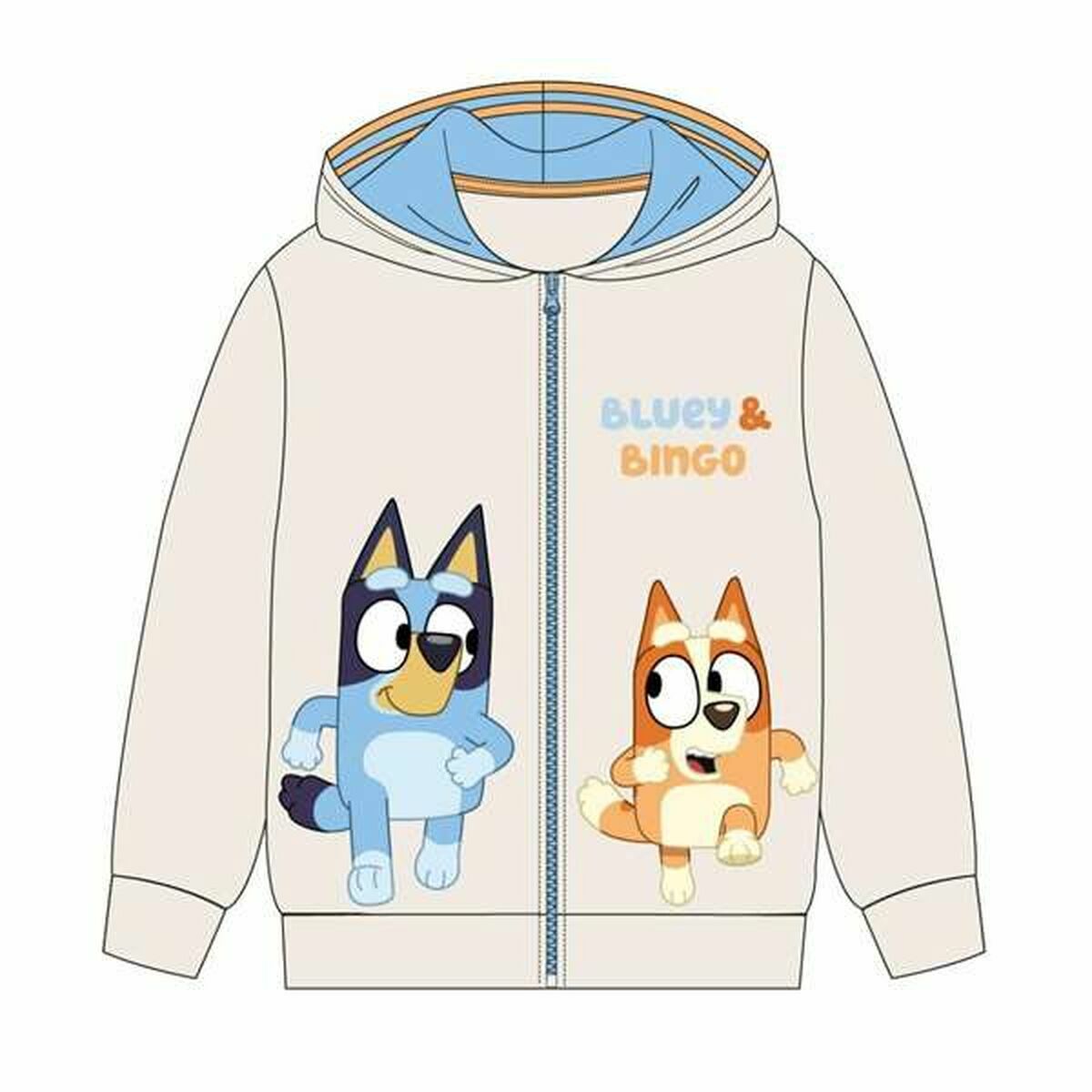 Sudadera con Capucha Niña Bluey Azul oscuro