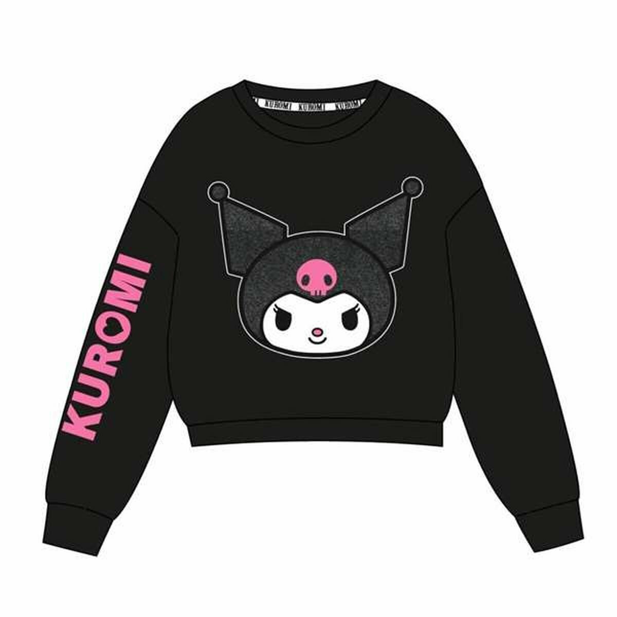 Sudadera sin Capucha Niña Hello Kitty Negro