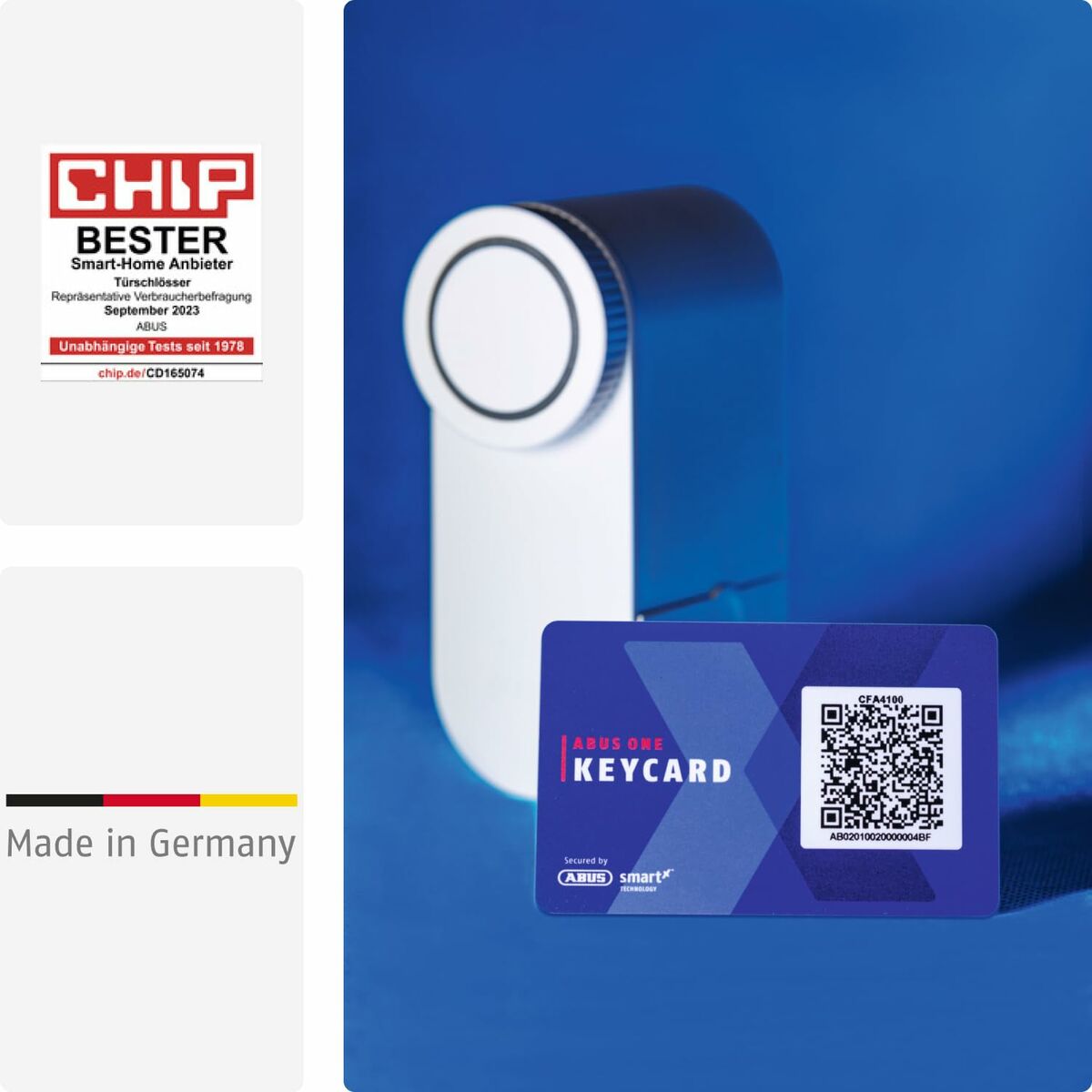 Cerradura Inteligente ABUS LOXERIS One CFA4100 W Blanco Negro