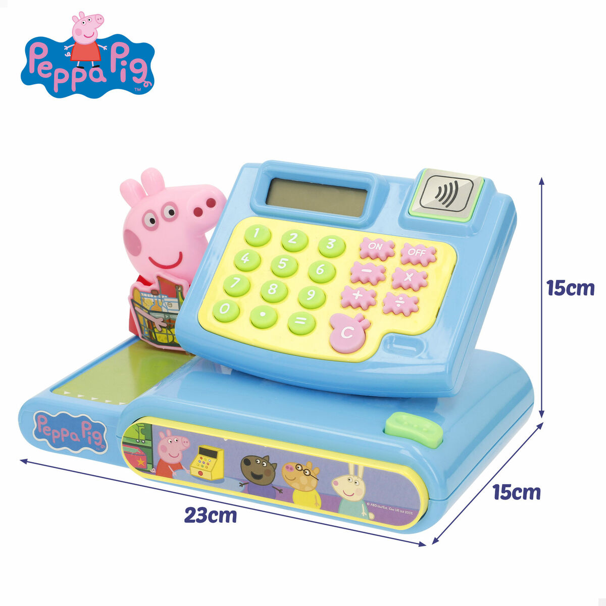 Caja Registradora de Juguete Peppa Pig 19 x 15 x 13 cm (4 Unidades)