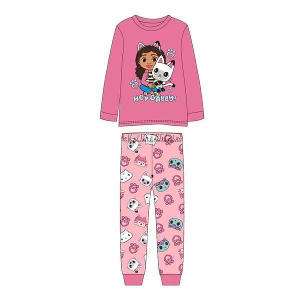 Pijama Infantil Gabby's Dollhouse Rosa