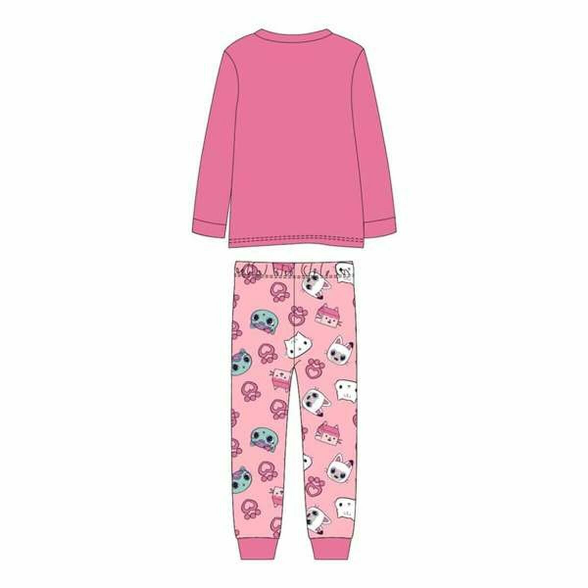 Pijama Infantil Gabby's Dollhouse Rosa