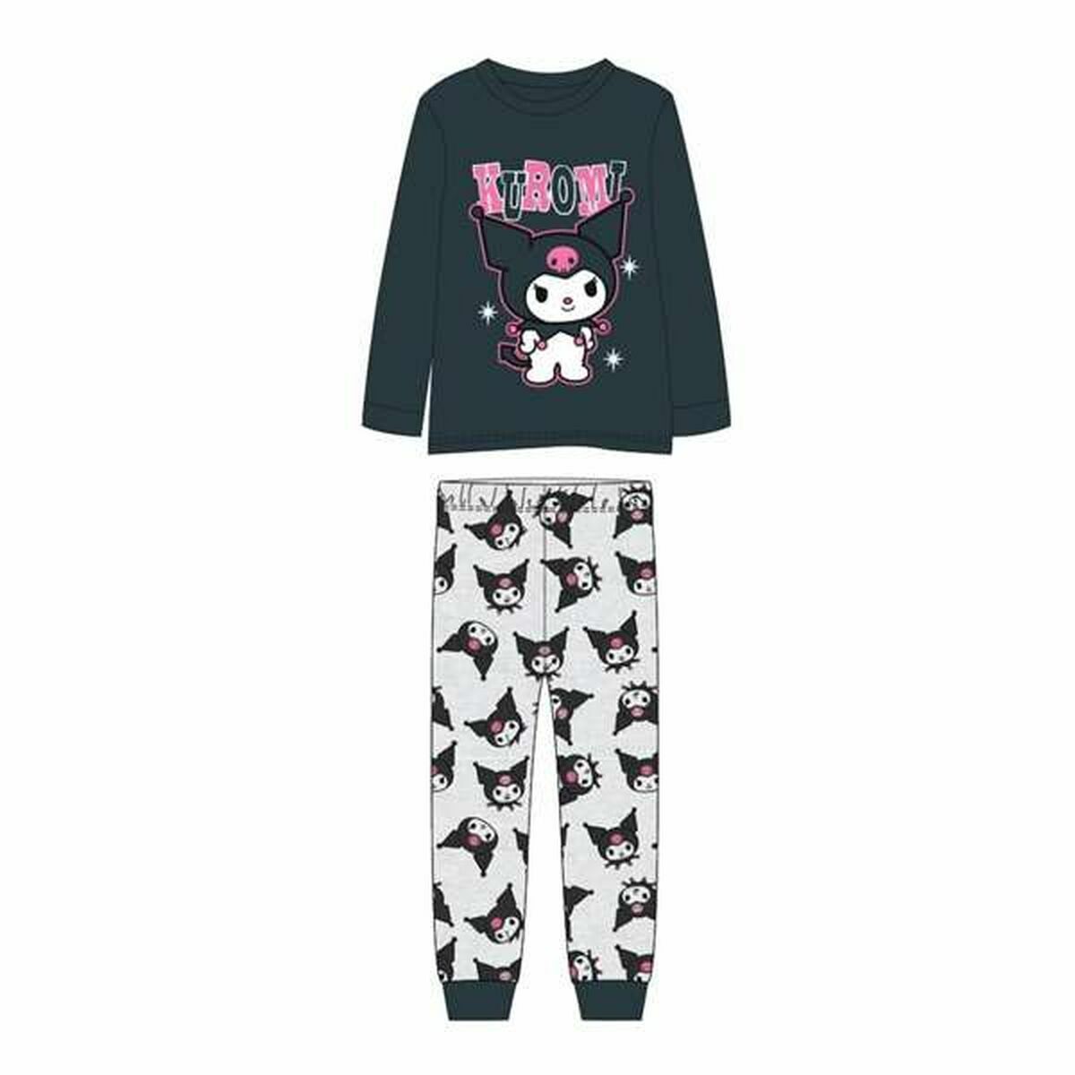 Pijama Infantil Hello Kitty Gris