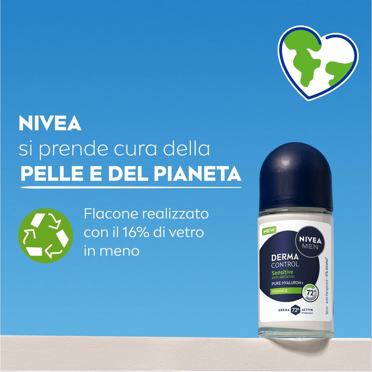 Desodorante Roll-On Nivea DERMA CONTROL SENSITIVE 50 ml