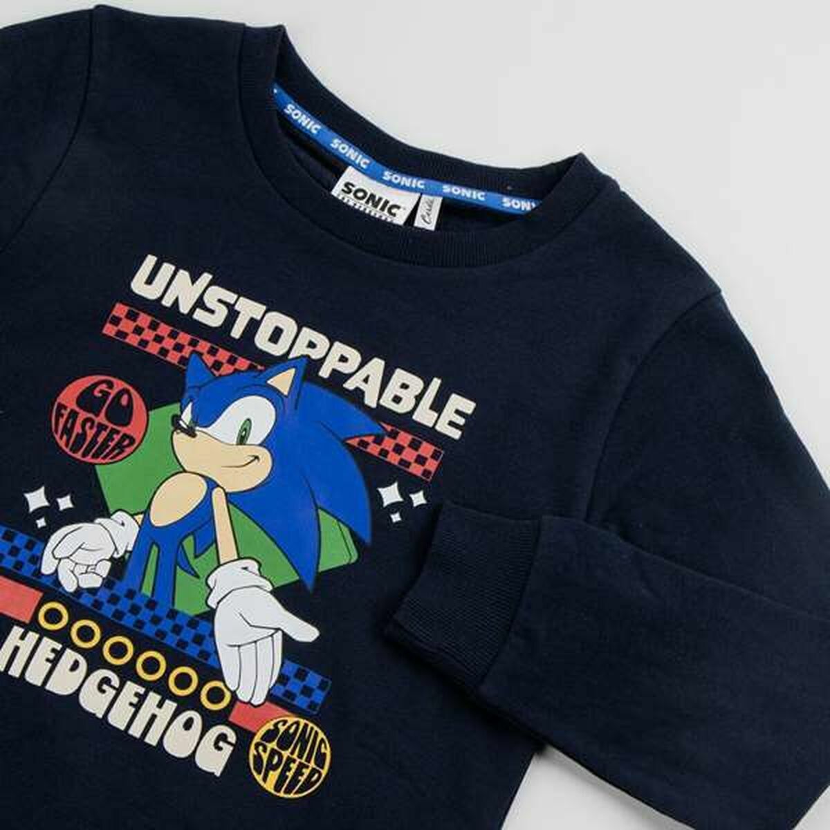 Sudadera sin Capucha Niño Sonic Azul oscuro