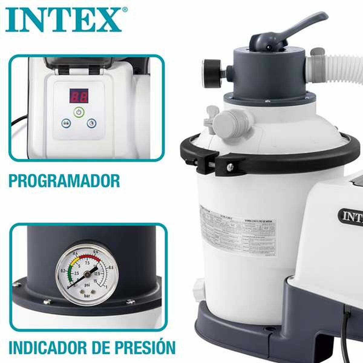 Depuradora para Piscina Intex Kristal Clear 29100 L (Reacondicionado A)