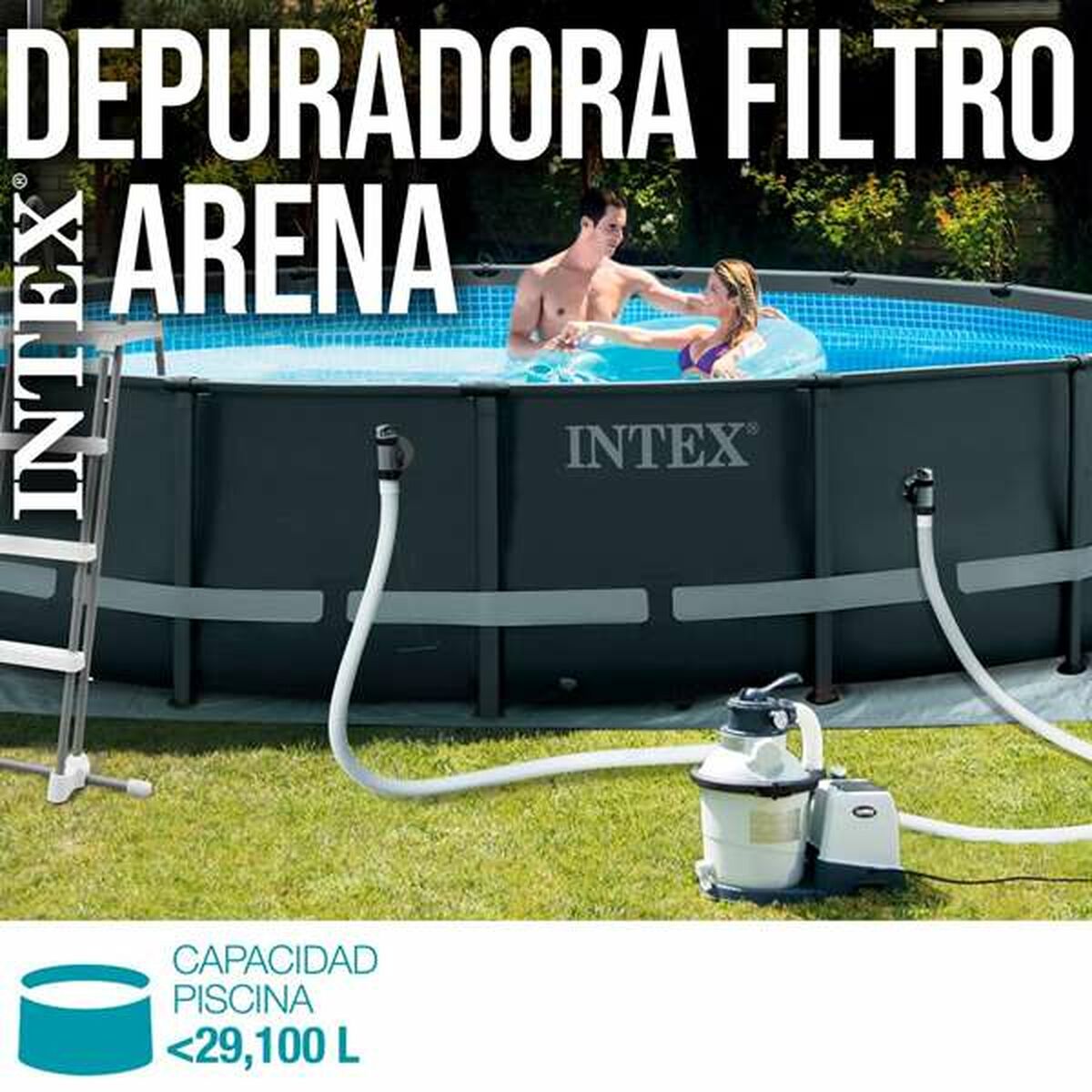 Depuradora para Piscina Intex Kristal Clear 29100 L (Reacondicionado A)
