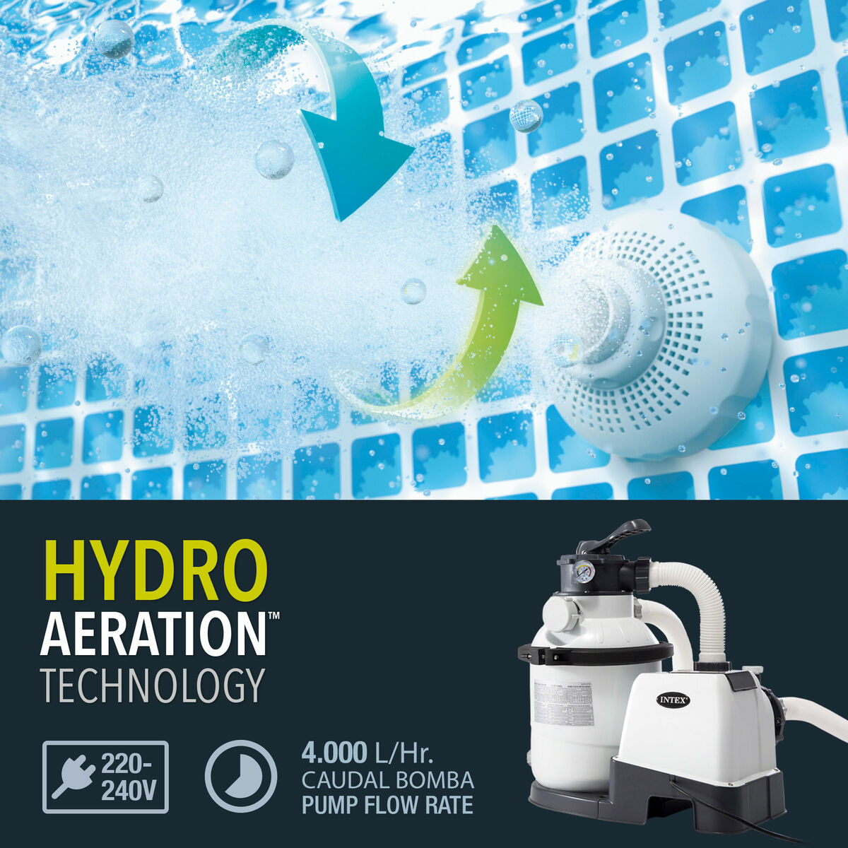 Depuradora para Piscina Intex Kristal Clear 29100 L (Reacondicionado A)