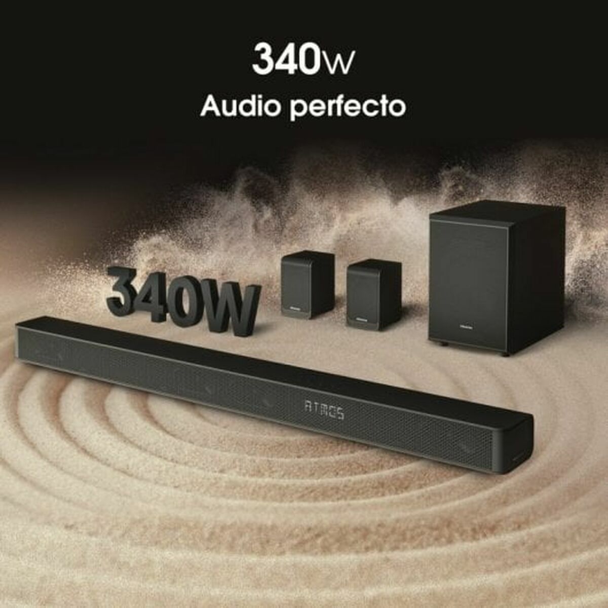 Barra de Sonido Hisense AX5100G    340W Negro