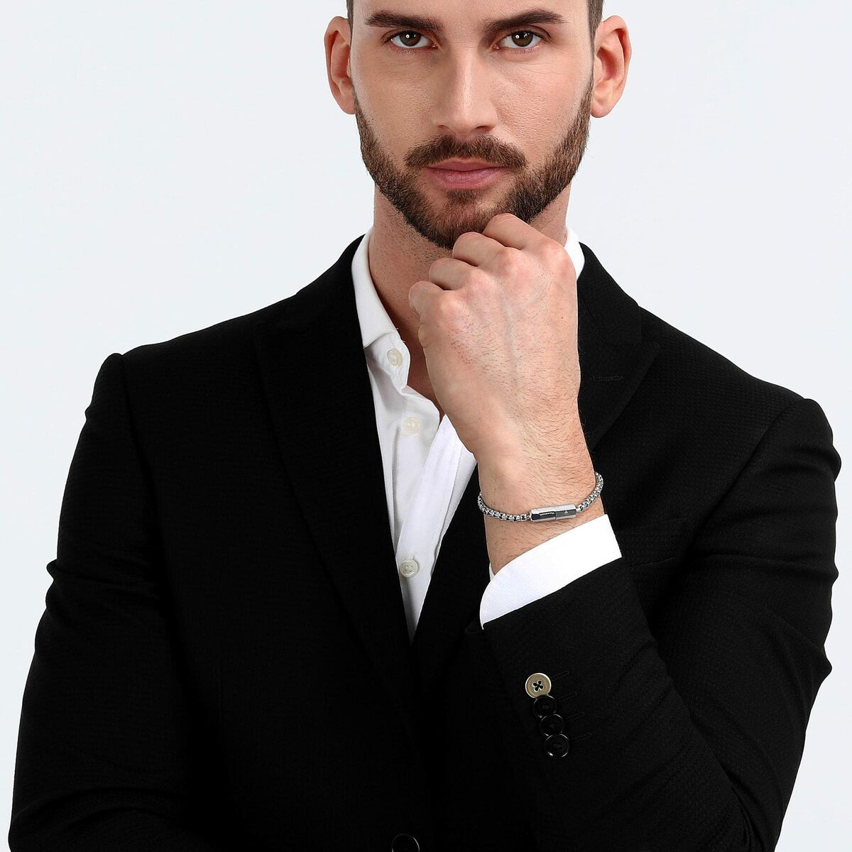 Pulsera Hombre Maserati Acero Inoxidable 22 cm