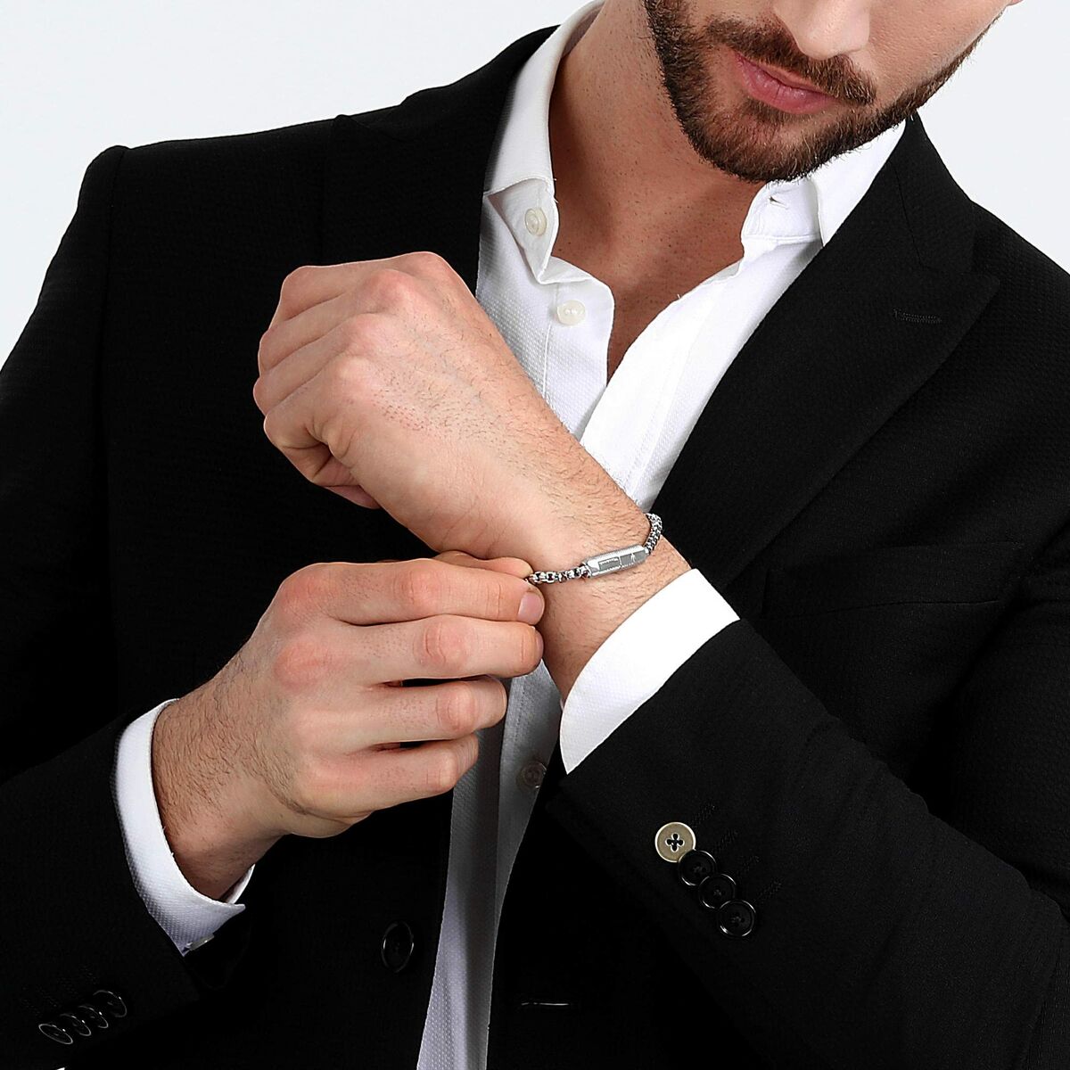 Pulsera Hombre Maserati Acero Inoxidable 22 cm