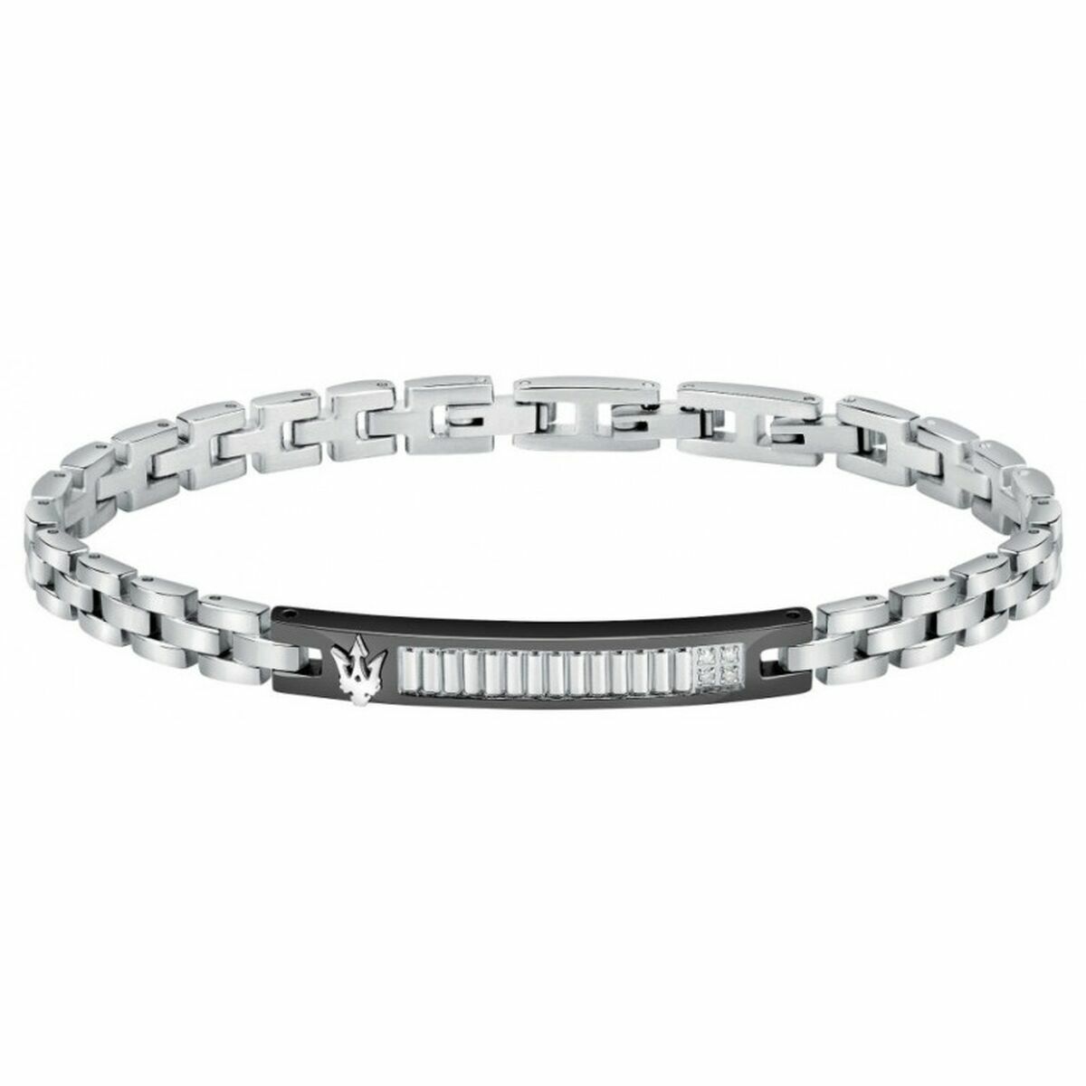 Pulsera Hombre Maserati Acero Inoxidable 21,5 cm Plateado