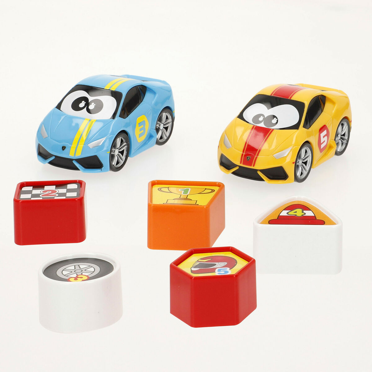 Camión Portavehículos y Coches 8 Piezas (2 Unidades)