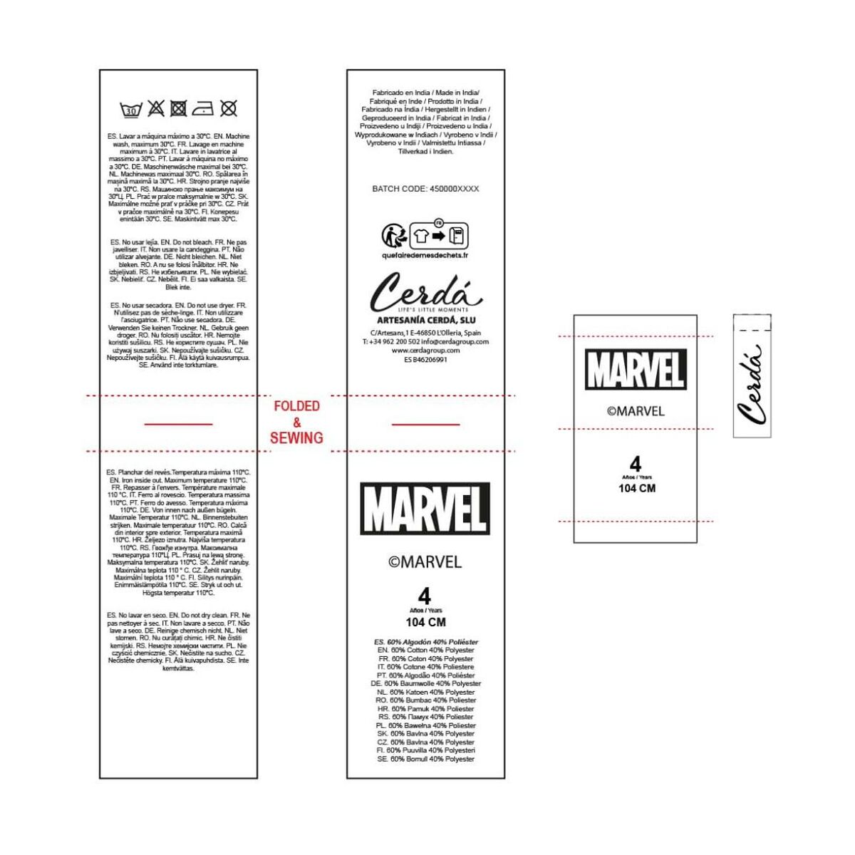 Sudadera sin Capucha Niño The Avengers Beige