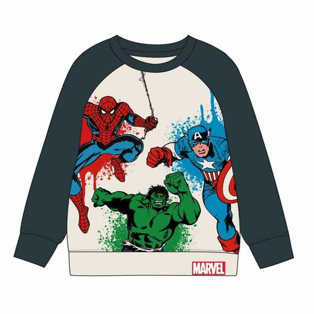 Sudadera sin Capucha Niño The Avengers Beige