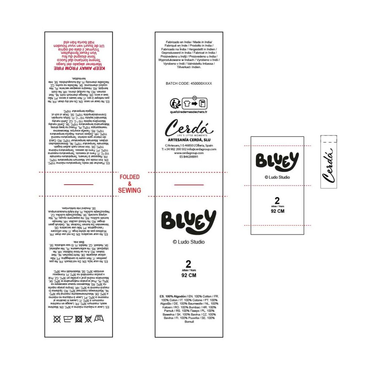 Vestido Bluey Azul claro