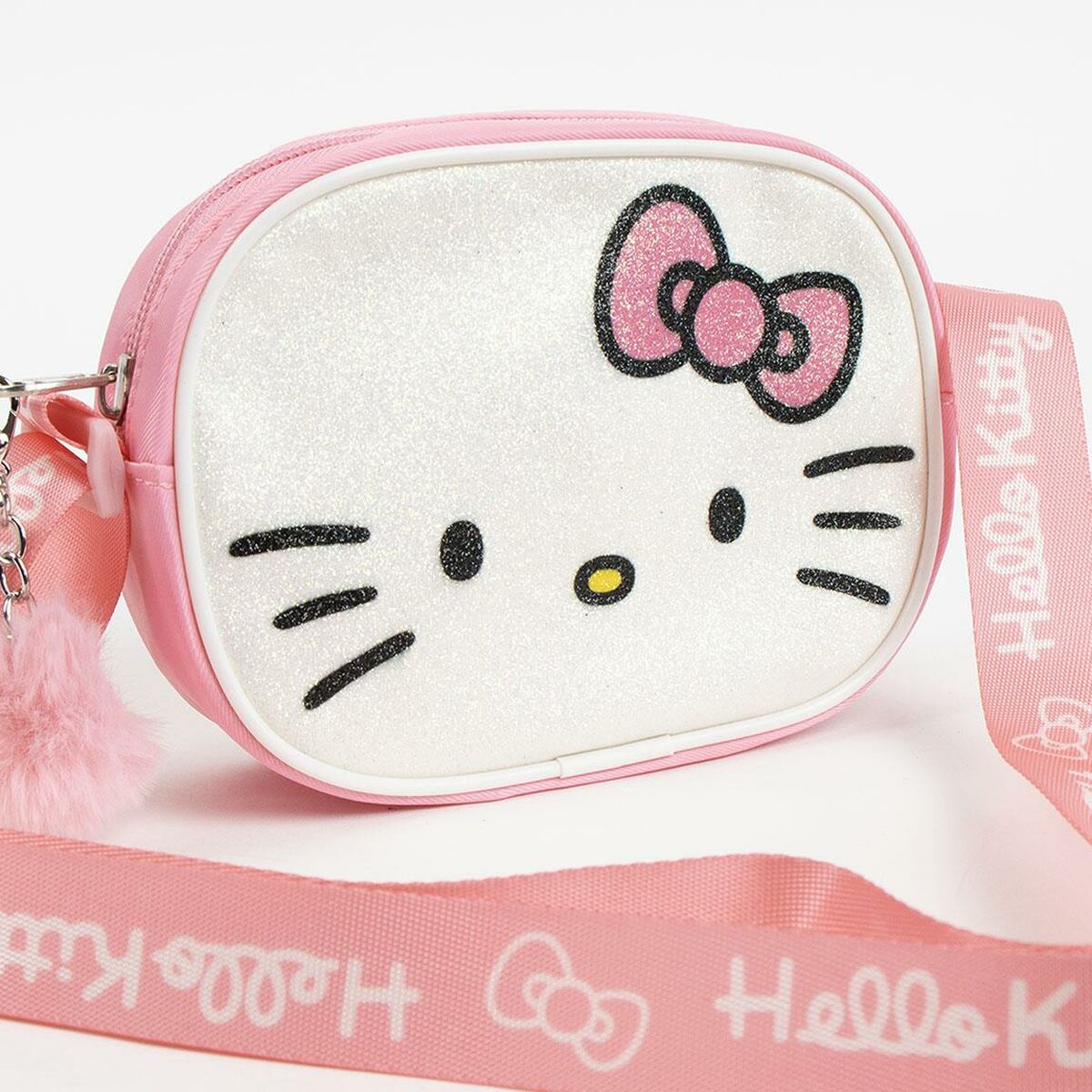 Bolso Bandolera Hello Kitty Rosa 14,5 x 10,5 x 4,0 cm