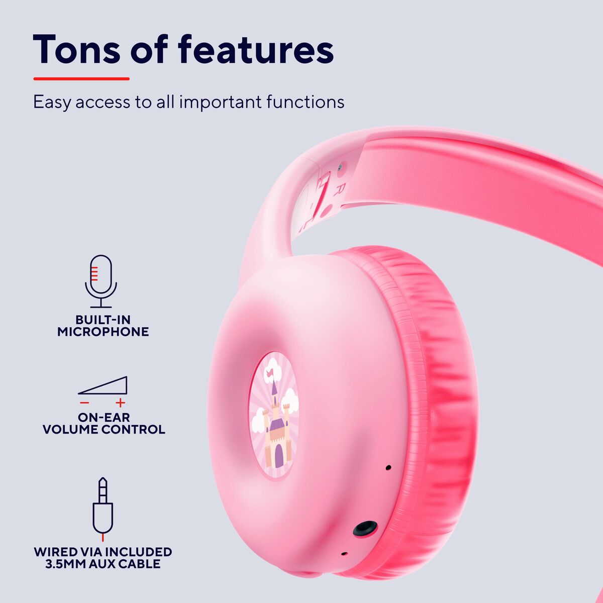 Auriculares Bluetooth Trust 25274 Rosa