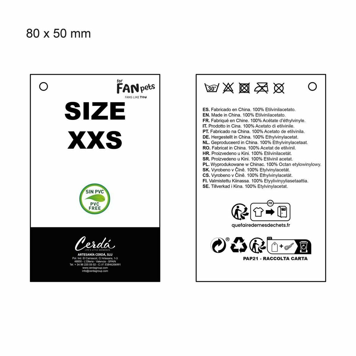 Chubasquero para Perro Real Madrid C.F. Azul M