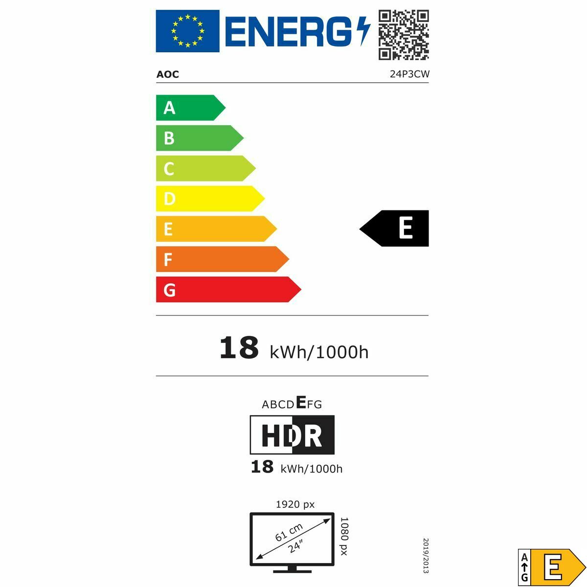 Monitor AOC 24P3CW Full HD 23,8"