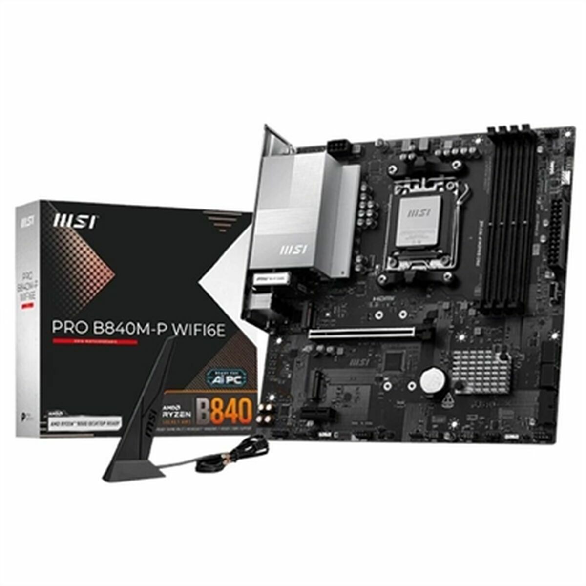 Placa Base MSI PRO B840M-P WIFI6E AMD AM5 AMD
