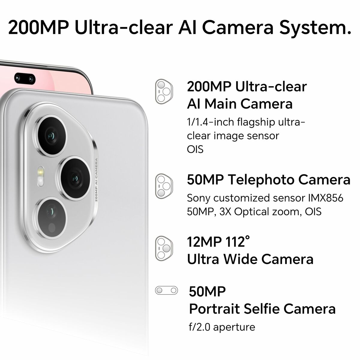 Smartphone Honor 5109BUSS 6,7" Octa Core 12 GB RAM 512 GB Negro