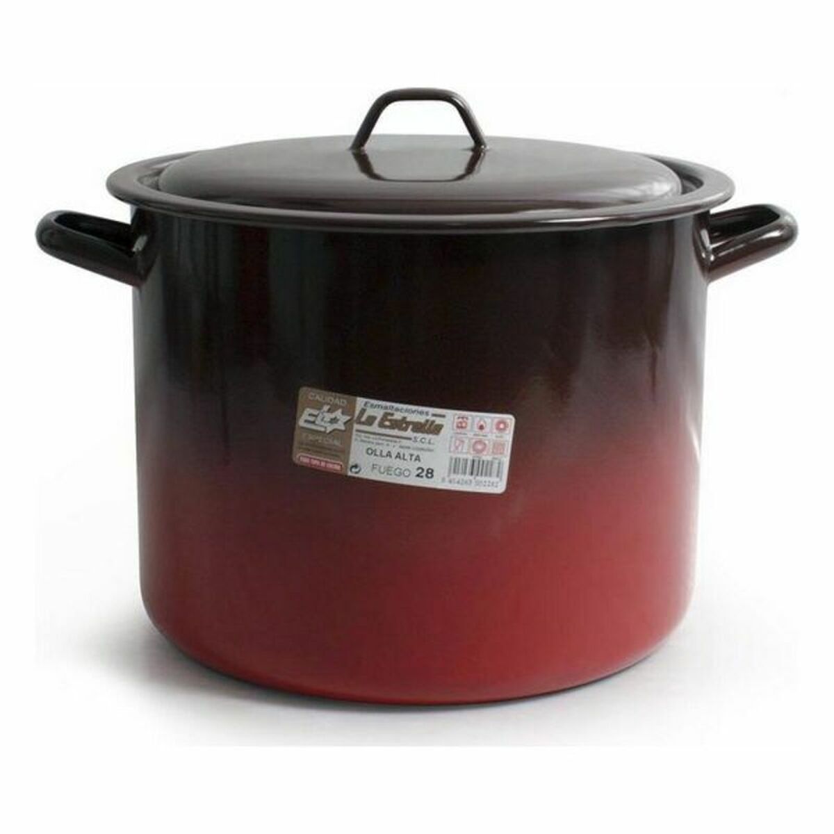 Cacerola Con Tapa La Estrella Acero esmaltado vitrificado