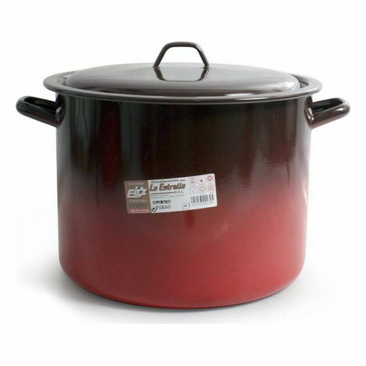 Cacerola Con Tapa La Estrella Acero esmaltado vitrificado