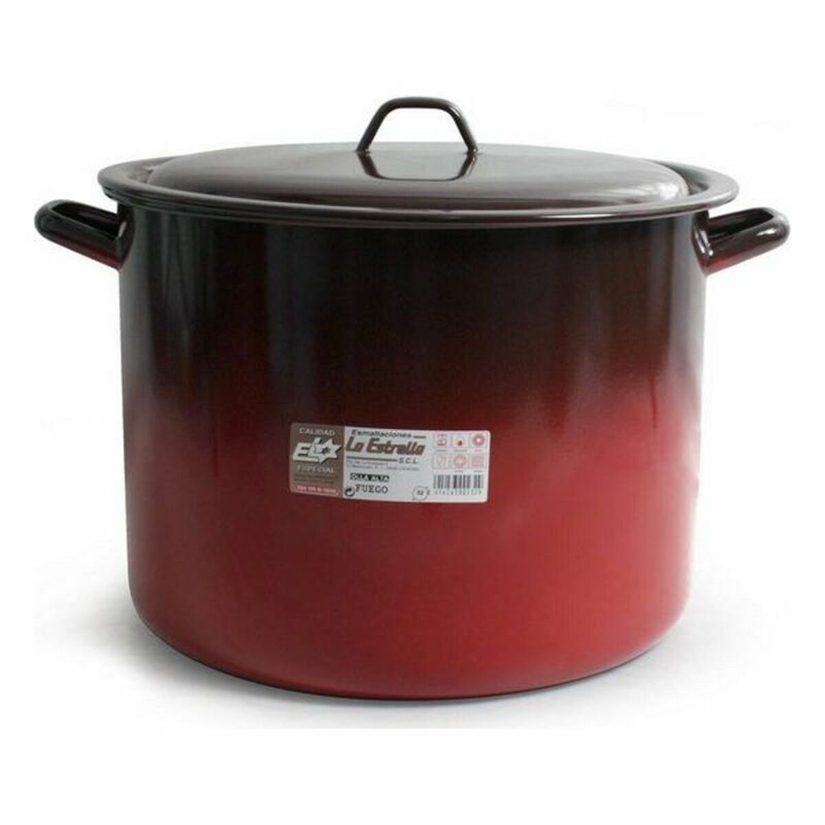 Cacerola Con Tapa La Estrella Acero esmaltado vitrificado