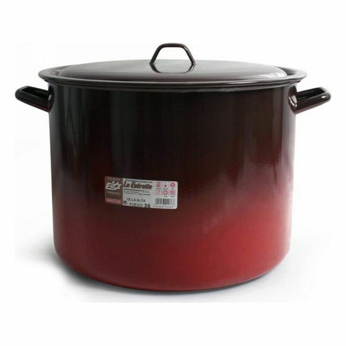 Cacerola Con Tapa La Estrella Acero esmaltado vitrificado