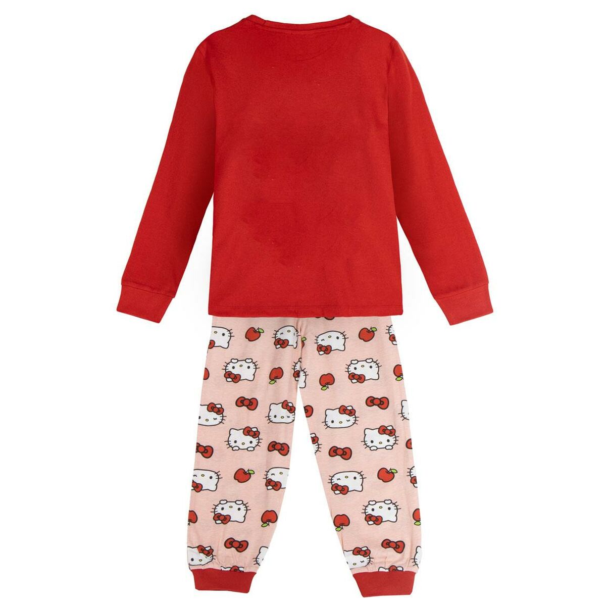 Pijama Infantil Hello Kitty Rojo