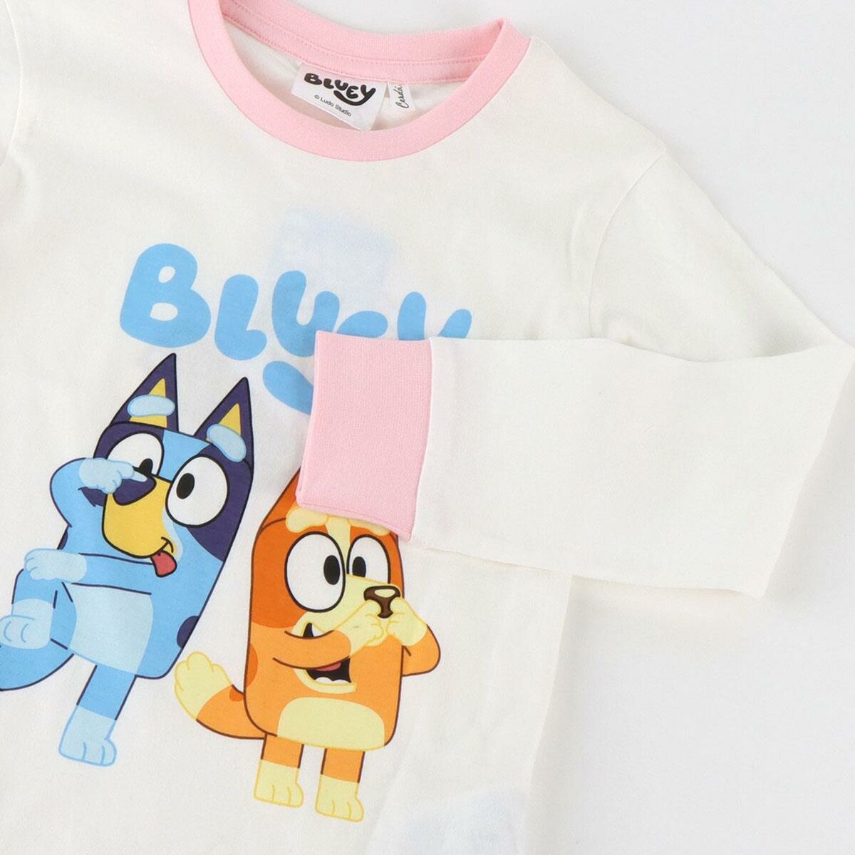 Pijama Infantil Bluey Beige