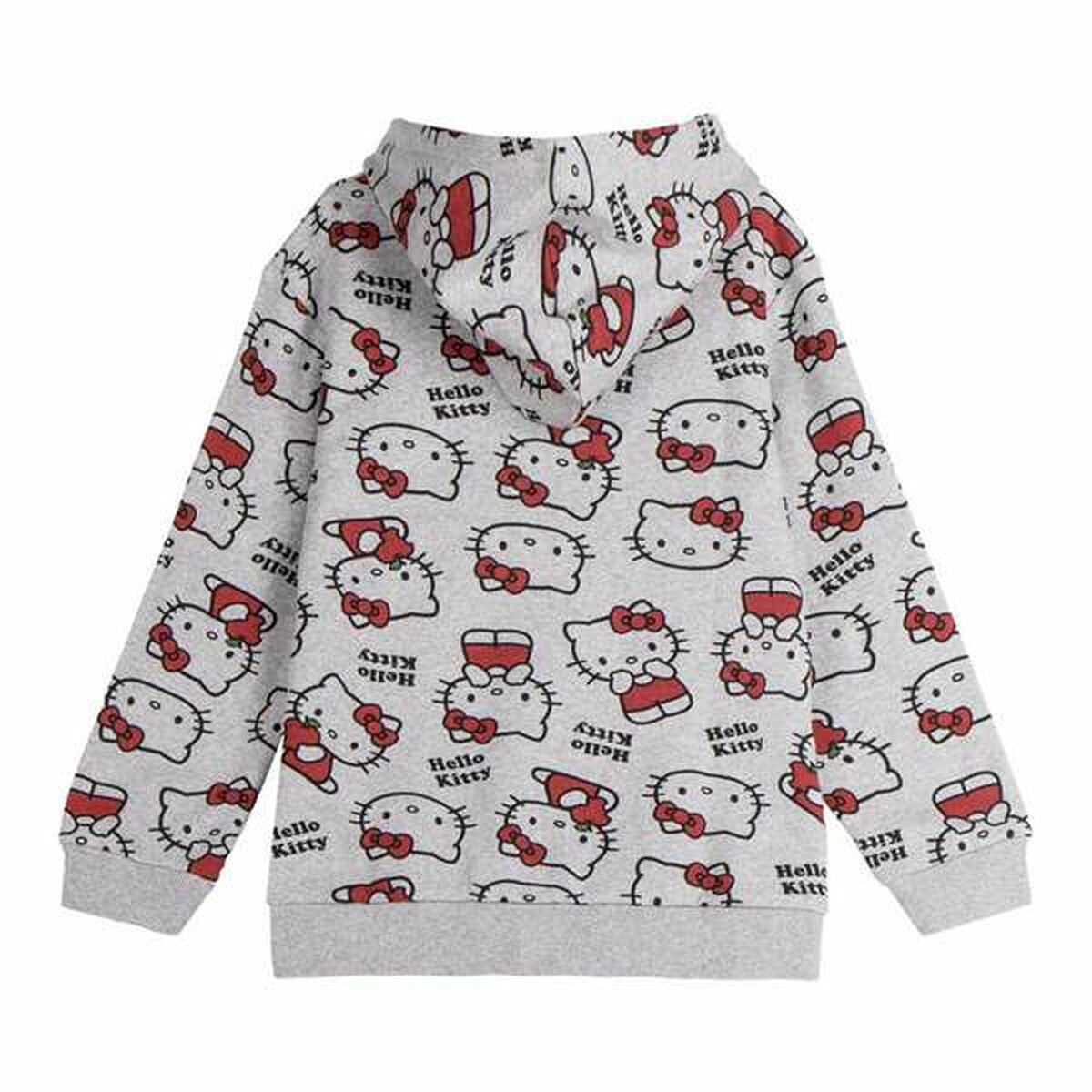 Sudadera con Capucha Niña Hello Kitty Gris