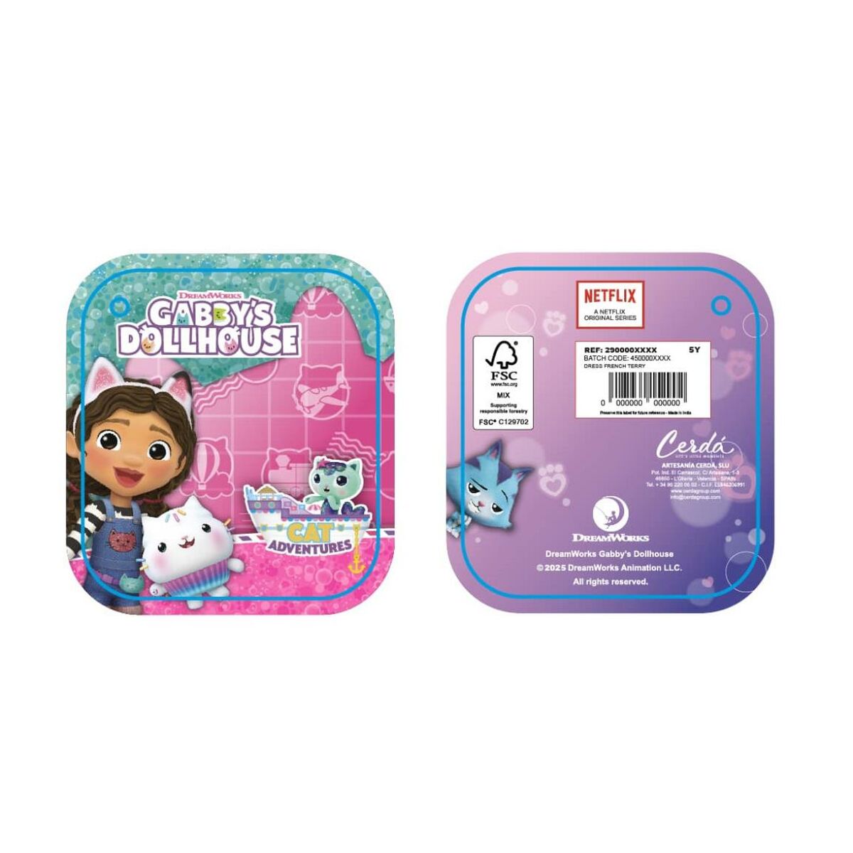 Vestido Gabby's Dollhouse Rosa